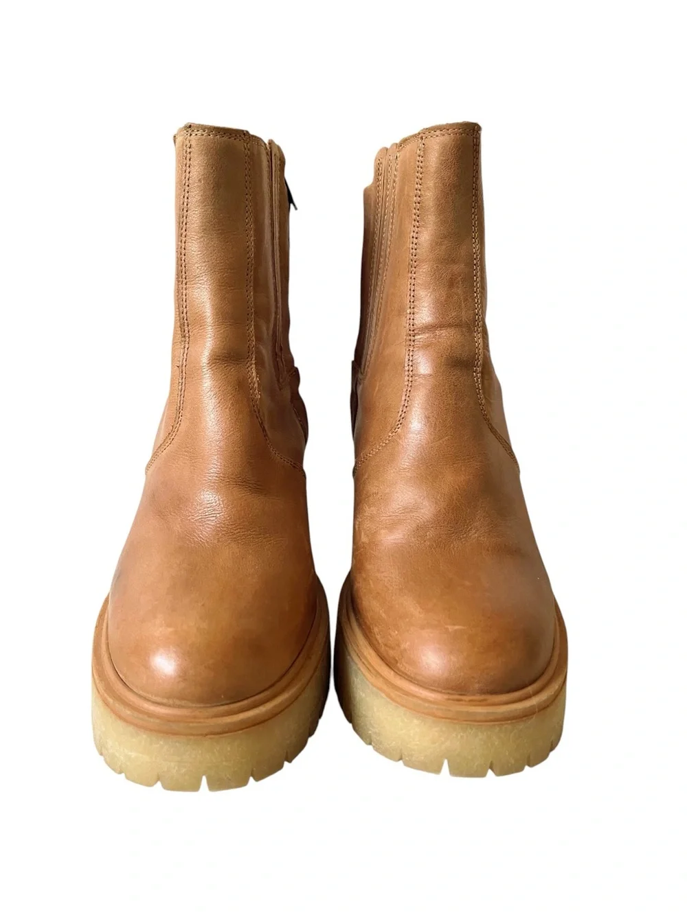 Free People James Leather Chelsea Boots 37